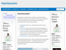 Tablet Screenshot of kaloritaulukko.com